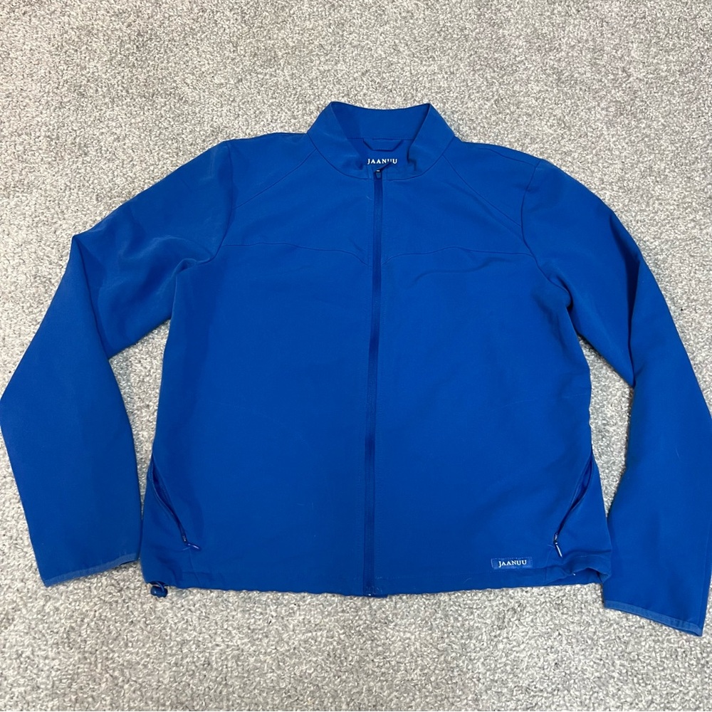 Jaanuu Royal Blue Zip Front Jacket